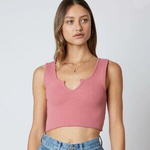 Pink Ribbed top